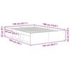 vidaXL Bed Frame without Mattress White 140x190 cm