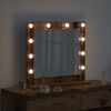 vidaXL Vanity Mirror Rectangular with Mirror Old Wood 60 x 55 x 18 cm