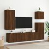 vidaXL TV Wall Cabinet Brown Oak 40.5x30x90 cm Engineered Wood