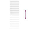 vidaXL Zebra Blind White 85x230 cm Fabric Width 80.9 cm Polyester