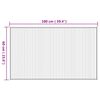 vidaXL Rug Rectangular Natural 60x100 cm Bamboo