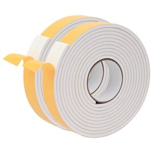 vidaXL Self-adhesive Foam Tape 2 pcs White 30mm x 5m CR Foam