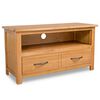 vidaXL TV Cabinet 90x35x48 cm Solid Oak Wood