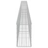 vidaXL Gabion Wall with Covers Galvanised Steel 600x30x50 cm