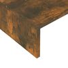 vidaXL Monitor Stand Smoked Oak 60x23.5x12 cm Engineered Wood
