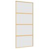 vidaXL Sliding Door Gold 90x205 cm Frosted ESG Glass and Aluminium
