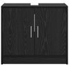 vidaXL Bathroom Cabinet Black Oak 63 x 29 x 55 cm Engineered wood