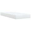 vidaXL Box Spring Bed with Mattress White 80x200 cm Faux Leather