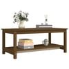 vidaXL Coffee Table Honey Brown 110x55x45 cm Solid Wood Pine