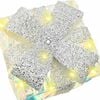 vidaXL Gift Box with 60 LEDs 3 pcs Warm white 20 x 20 x 20 cm PET