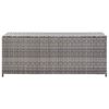 vidaXL Garden Storage Box Grey 150x50x60 cm Poly Rattan