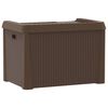 vidaXL Garden Storage Box Brown 125 L PP