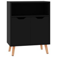 vidaXL Sideboard High Gloss Black 60x30x72 cm Engineered Wood