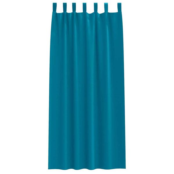 vidaXL Blackout Curtains with Rings 2 pcs Turquoise 225 x 140 cm
