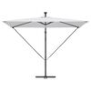 vidaXL Umbrella Sand 294 x 200 x 270 cm Polyester and Aluminium