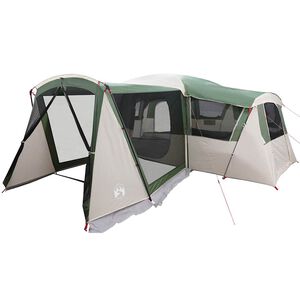 vidaXL Family Tent with Roof Green and White 745 x 700 x 217 cm