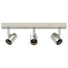 vidaXL Ceiling Spotlight Nickel 38 x 6.5 x 11.5 cm Metal