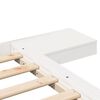 vidaXL Bed Frame White 120 x 190 cm Wood