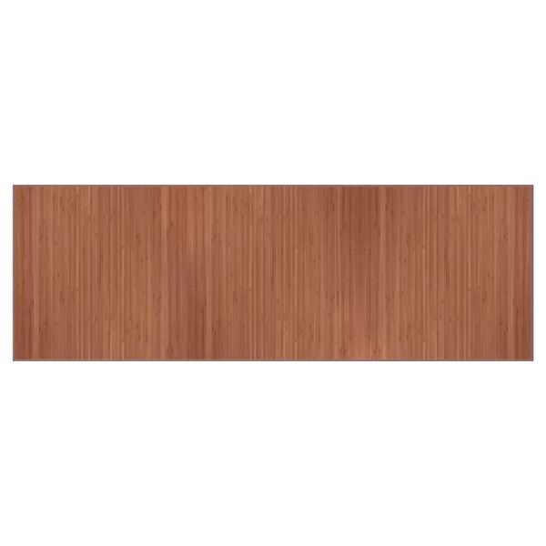 vidaXL Rug Rectangular Brown100x300 cm Bamboo
