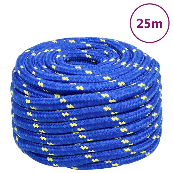 vidaXL Boat Rope Blue 20 mm 25 m Polypropylene