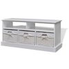 vidaXL Storage Bench ''Aarau'' White