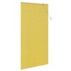 vidaXL Roller Blind with Curtains Manual Yellow 120 x 220 cm Bamboo