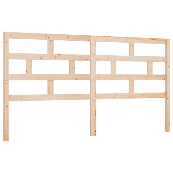 vidaXL Bed Headboard 206x4x100 cm Solid Wood Pine