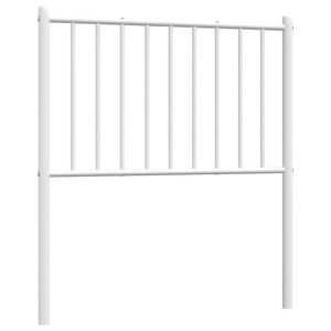 vidaXL Metal Replace Headboard White 75 cm