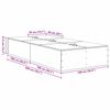 vidaXL Bed Frame with Storage Old wood 100 x 200 cm Engineered wood