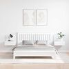 vidaXL Bedside Table 2 pcs White 44 x 32.5 x 40 cm Solid pine wood