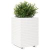 vidaXL Garden Planter White 50x50x72 cm Solid Wood Pine