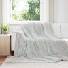 vidaXL Throw Blanket Grey 270 x 240 cm Fleece