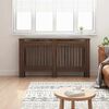 vidaXL Radiator Cover Brown Oak 152 x 19 x 81.5 cm Engineered Wood