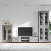 vidaXL TV Cabinet Set with Drawer FLORIN Grey Sonoma Engineered Wood