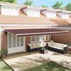 vidaXL Manual Retractable Awning Brown 600x300 cm