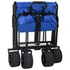 vidaXL Folding Hand Trolley Manual Blue 89 x 63 x 96 cm