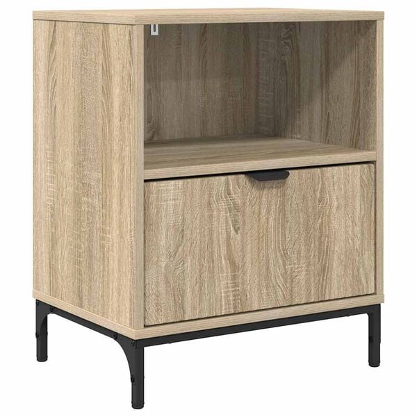 vidaXL Bedside Cabinet Sonoma oak 49 x 36 x 61 cm Engineered wood