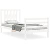 vidaXL Bed Frame without Mattress White 90x200 cm Solid Wood