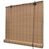 vidaXL Bamboo Roller Blinds 2 pcs 100 x 160 cm Brown