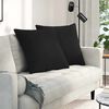 vidaXL Sofa Pillows 2 pcs Black 80 x 80 cm Fabric