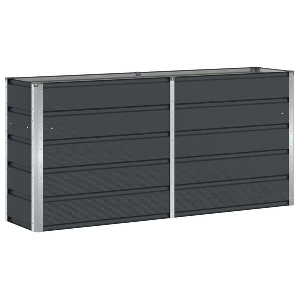 vidaXL Planter Anthracite 160 x 40 x 75 cm Steel