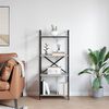 vidaXL Bookshelf Grey Sonoma 56 x 34 x 133.5 cm Engineered Wood