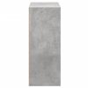 vidaXL 2-Tier Book Cabinet Concrete Grey 60x30x76.5 cm Engineered Wood