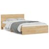 vidaXL Bed Frame without Mattress Sonoma Oak 120x200 cm