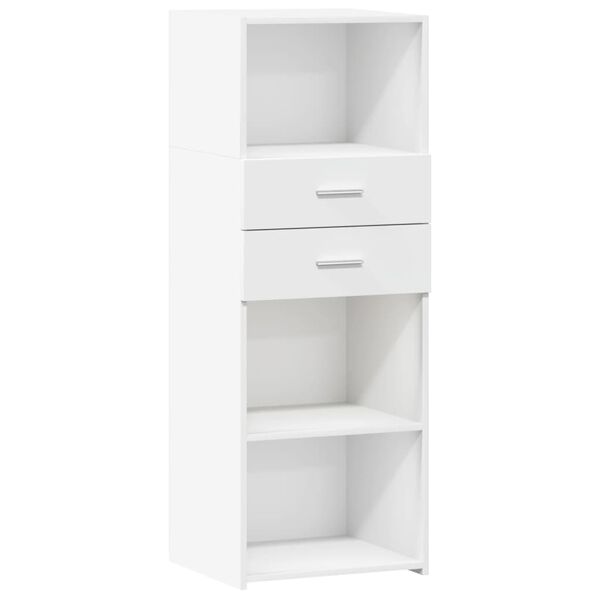 vidaXL Highboard White 45x42.5x124 cm Engineered Wood