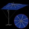 vidaXL Cantilever Banana Parasol Blue 249 x 249 x 250 cm