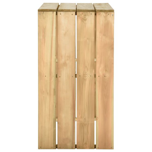 vidaXL Bar Table 100x60x110 cm Impregnated Pinewood