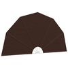 vidaXL Balcony Privacy Screen &Oslash; 400 cm Polyester Brown