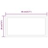 vidaXL LED Bathroom Mirror 20x40 cm