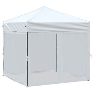 vidaXL Party Tent | White | 210D oxford fabric | 2x2 m | Foldable | Party Tent